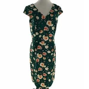 JM Studio By John Meyer Women's Emerald Sleeve Lined  Sheath Dress Size 6 New